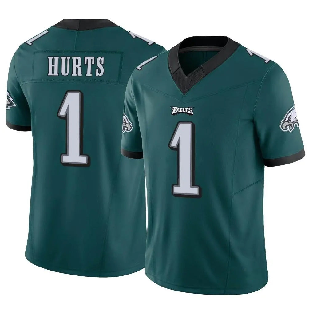 P.Eagles #1 Jalen Hurts Player Team Color Green Limited Vapor F.U.S.E. Home Game Gdoa Stitched Jerseys