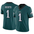 P.Eagles #1 Jalen Hurts Player Team Color Green Limited Vapor F.U.S.E. Home Game Gdoa Stitched Jerseys