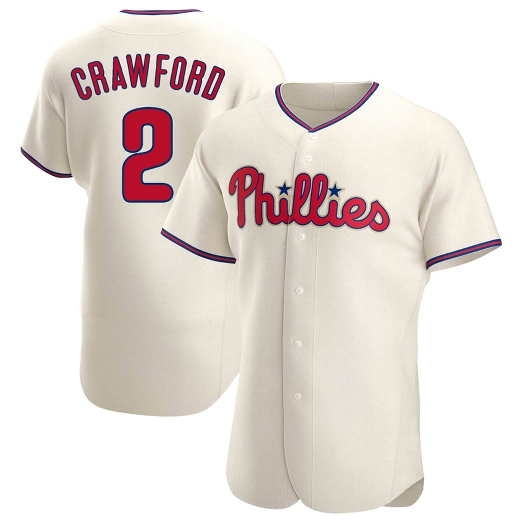 P.Phillies #2 Justin Crawford Player Cream Home Limited Elite Fdoa Stitched Jerseys