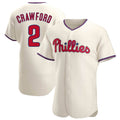 P.Phillies #2 Justin Crawford Player Cream Home Limited Elite Fdoa Stitched Jerseys