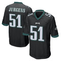 P.Eagles #51 Cam Jurgens Player Black Home Game Gdoa Stitched Jerseysys