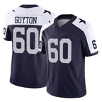 D.Cowboys #60 Tyler Guyton Player Navy-White Limited Alternate Vapor F.U.S.E. Home Game Gdoa Stitched Jerseys