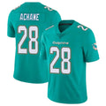 M.Dolphins #28 De'Von Achane Player Aqua Limited Vapor Untouchable Home Game Gdoa Stitched Jerseys