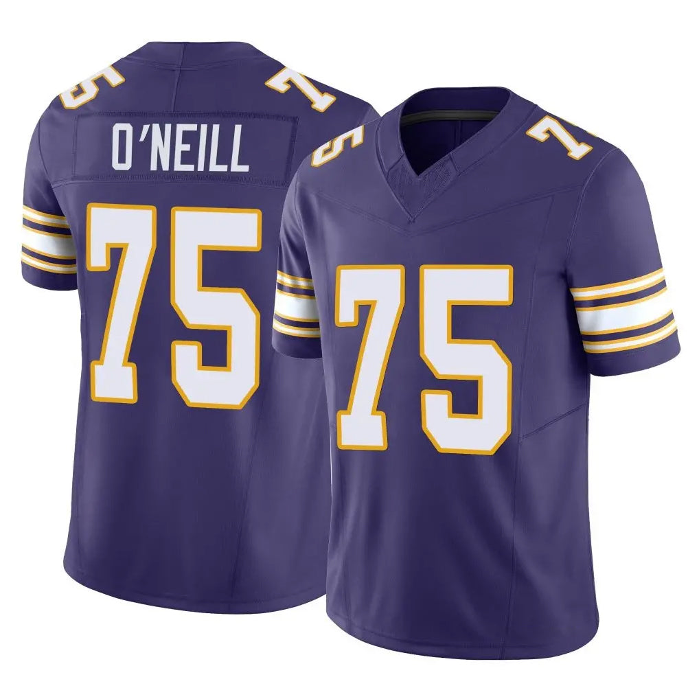 M.Vikings #75 Brian O'Neill Player Purple Limited Classic Vapor F.U.S.E. Home Game Gdoa Stitched Jerseys