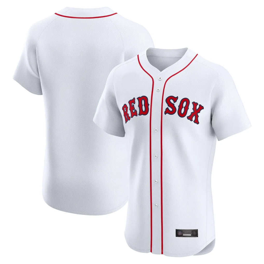 B.Red Sox ## Red Sox Blank Player White Limited Elite Home Game Gdoa Stitched Jerseys