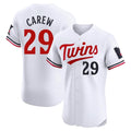 M.Twins #29 Rod Carew Player White Home Limited Elite Fdoa Stitched Jerseys