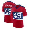 NY.Giants #49 Tremaine Edmunds Player Red Century Home Game Gdoa Stitched Jerseys