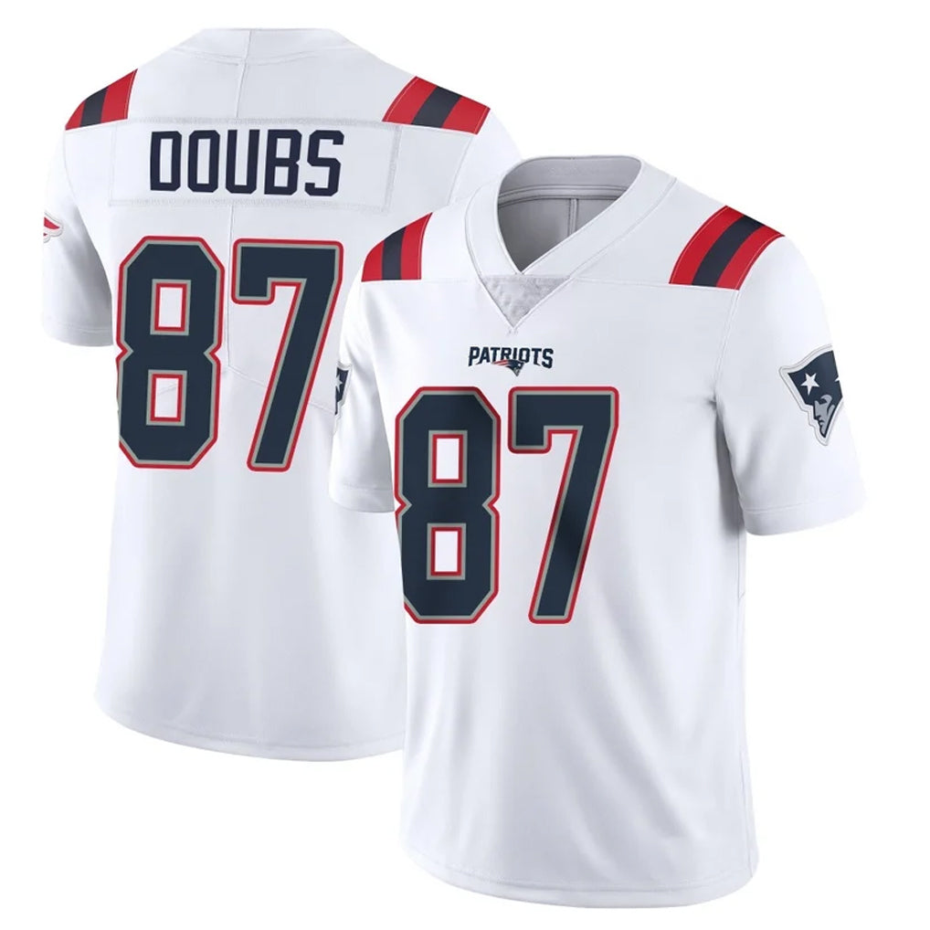 NE.Patriots #87 Romeo Doubs Player White Vapor Untouchable Home Game Gdoa Stitched Jerseys