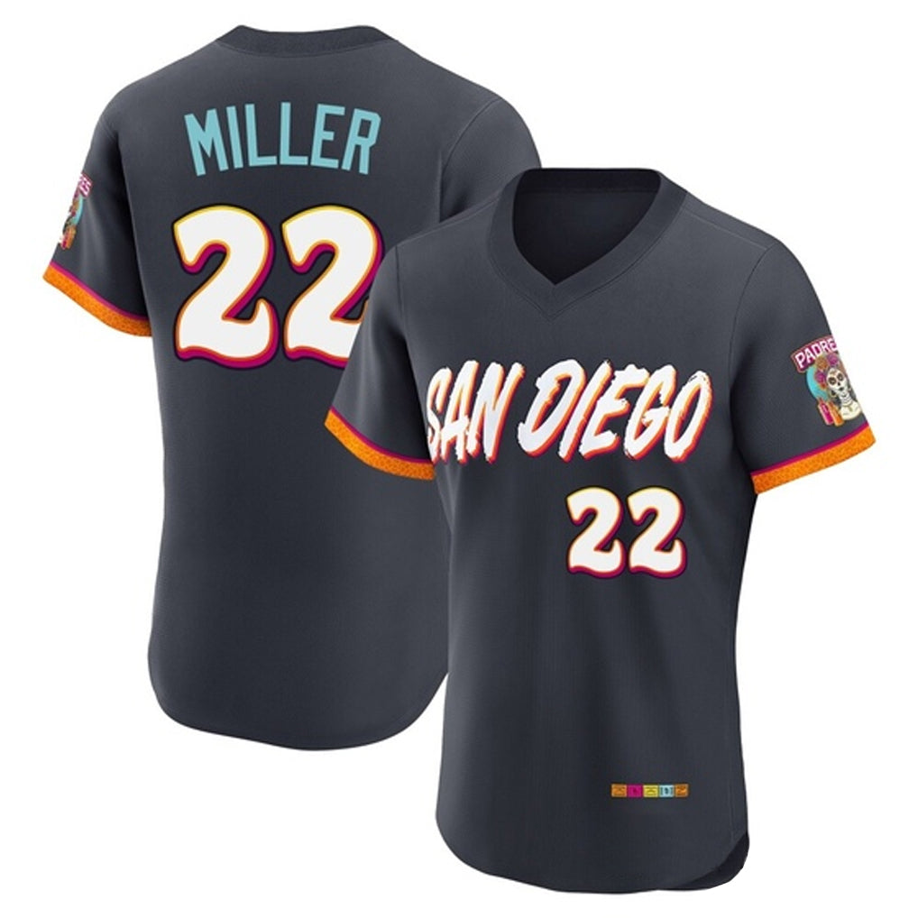 S.Diego Padres #22 Mason Miller Player Obsidian 2026 City Connect Home Limited Elite T-shirt Fdoa Stitched Jerseys