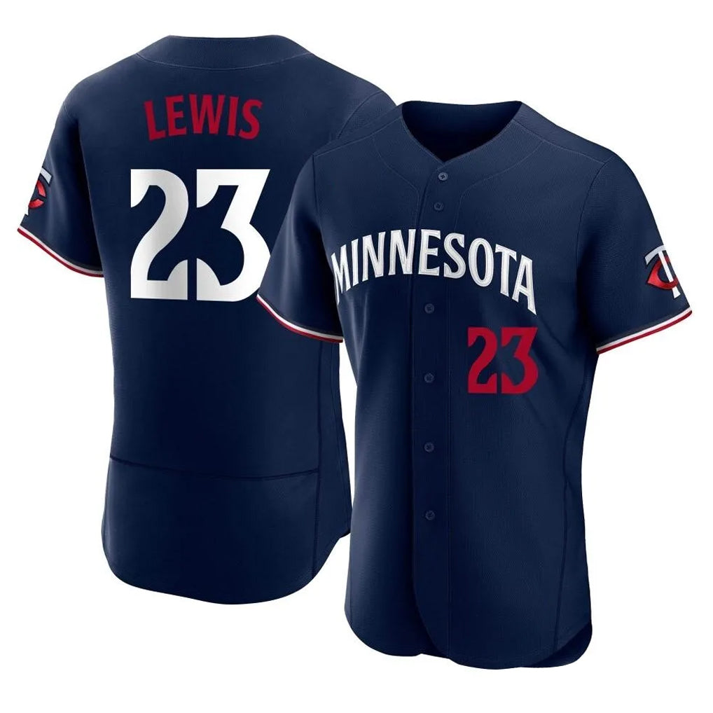 M.Twins #23 Royce Lewis Player Navy Replica Home Limited Elite Fdoa Stitched Jerseys