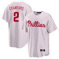 P.Phillies #2 Justin Crawford Player White Home Game Fdoa Stitched Jerseys