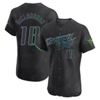 T.Bay Rays #18 Shane McClanahan Player Black City Connect Home Limited Elite Fdoa Stitched Jerseys