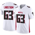 A.Falcons #63 Chris Lindstrom Player White Vapor F.U.S.E. Limited Elite Gdoa Stitched Jerseys
