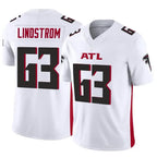 A.Falcons #63 Chris Lindstrom Player White Vapor F.U.S.E. Limited Elite Gdoa Stitched Jerseys