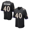 B.Ravens #40 Teddye Buchanan Player Black Home Game Gdoa Stitched Jerseys