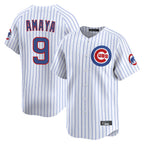 C.Cubs #9 Miguel Amaya Player White Limited Home Game Gdoa Stitched Jerseys