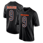 C.Bears #9 Jim McMahon Player Carbon Black Fashion Game Gdoa Stitched Jerseys
