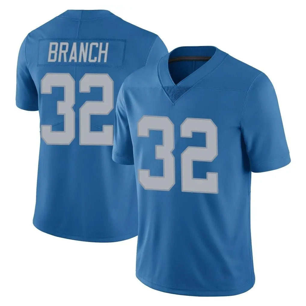 D.Lions #32 Brian Branch Player Blue Limited Throwback Vapor Untouchable Gdoa Stitched Jerseys
