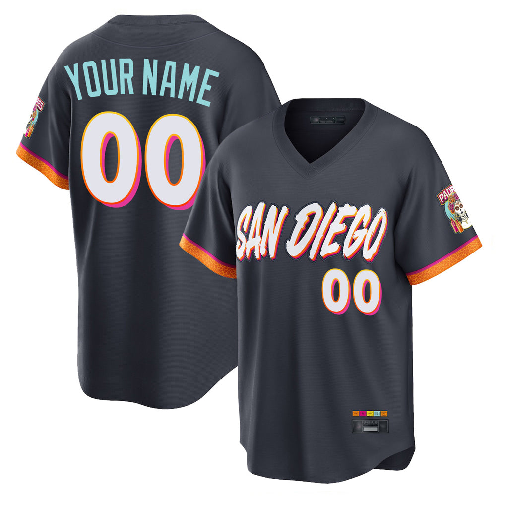 Custom S.Diego Padres Obsidian 2026 City Connect Home Limited T-shirt Any Name & Number Gdoa Stitched Jerseys