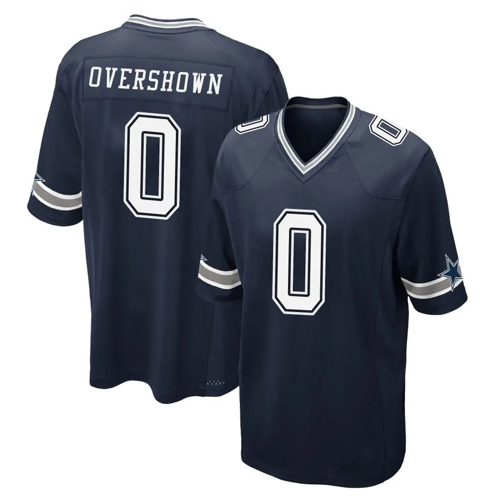 D.Cowboys #0 DeMarvion Overshown Player Navy Home Game Gdoa Stitched Jerseys