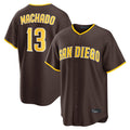 S.Diego Padres #13 Manny Machado Player Brown Alternate Replica Game Fdoa Stitched Jerseys