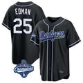LA.Dodgers #25 Tommy Edman Player Black World Series Meet Carbon Limited Home Fdoa Stitched Jerseys