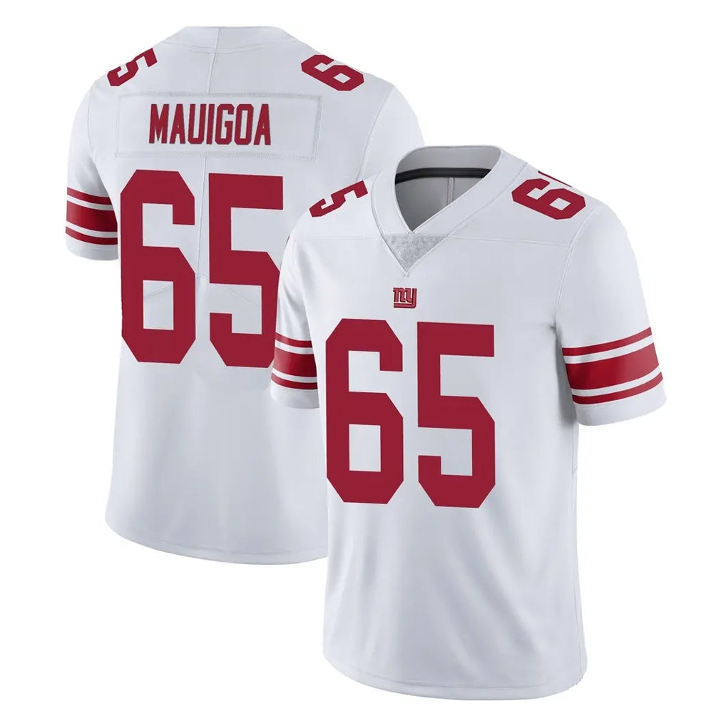 NY.Giants #65 Francis Mauigoa Player White Limited Vapor Untouchable Home Game Gdoa Stitched Jerseys