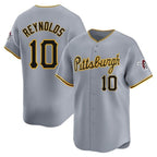 P.Pirates #10 Bryan Reynolds Player Gray Road Home Limited Fdoa Stitched Jerseys