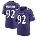 B.Ravens #92 Nnamdi Madubuike Player Purple Home Game Gdoa Stitched Jerseys