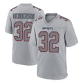 NE.Patriots #32 TreVeyon Henderson Player Gray Fashion Limited Home Game Gdoa Stitched Jerseys