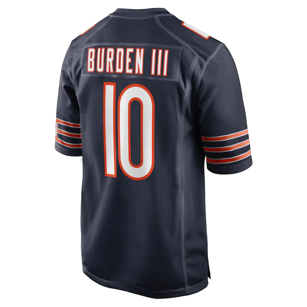C.Bears #10 Luther Burden III Player Navy Home Game Gdoa Stitched Jerseys