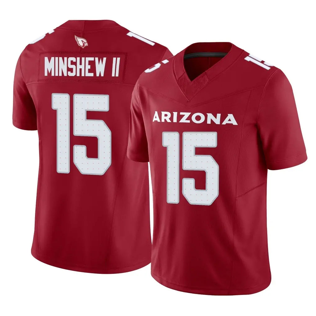 A.Cardinals #15 Gardner Minshew II Player Cardinal Vapor F.U.S.E. Limited Home Game Gdoa Stitched Jerseys