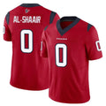 H.Texans #0 Azeez Al-Shaair Player Red Limited Vapor F.U.S.E. Home Game Gdoa Stitched Jerseys