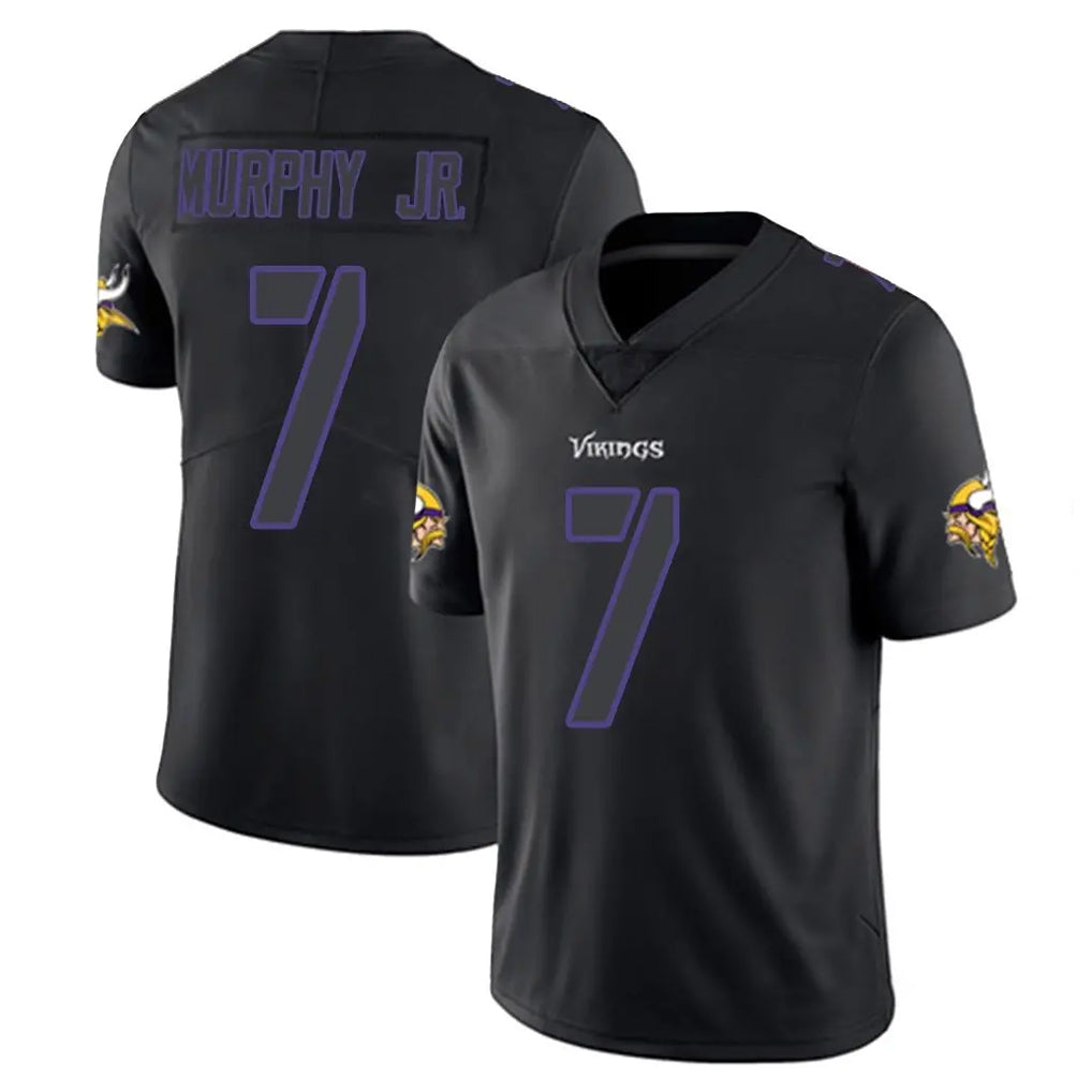 M.Vikings #7 Byron Murphy Jr. Player Black Impact LImited Home Game Gdoa Stitched Jerseys