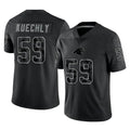 C.Panthers #59 Luke Kuechly Player Black Limited Reflective Game Gdoa Stitched Jerseys