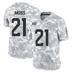 D.Broncos #21 Riley Moss Player Arctic Camo Salute To Service Limited Gdoa Stitched Jerseys