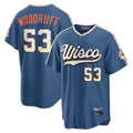 M.Brewers #53 Brandon Woodruff Player Blue 2026 City Connect Home Game Fdoa Stitched Jerseys