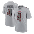 A.Falcons #4 Jahan Dotson Player Gray Fashion Home Game Gdoa Stitched Jerseys