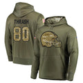 C.Browns #80 Jamari Thrash Player Olive Salute to Service Pullover Hoodies Home Game Gdoa Stitched Jerseys