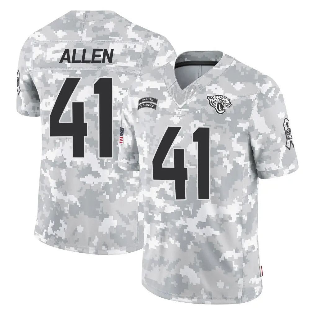 J.Jaguars #41 Josh Hines-Allen Player Arctic Camo Salute To Service Limited Game Gdoa Stitched Jerseys