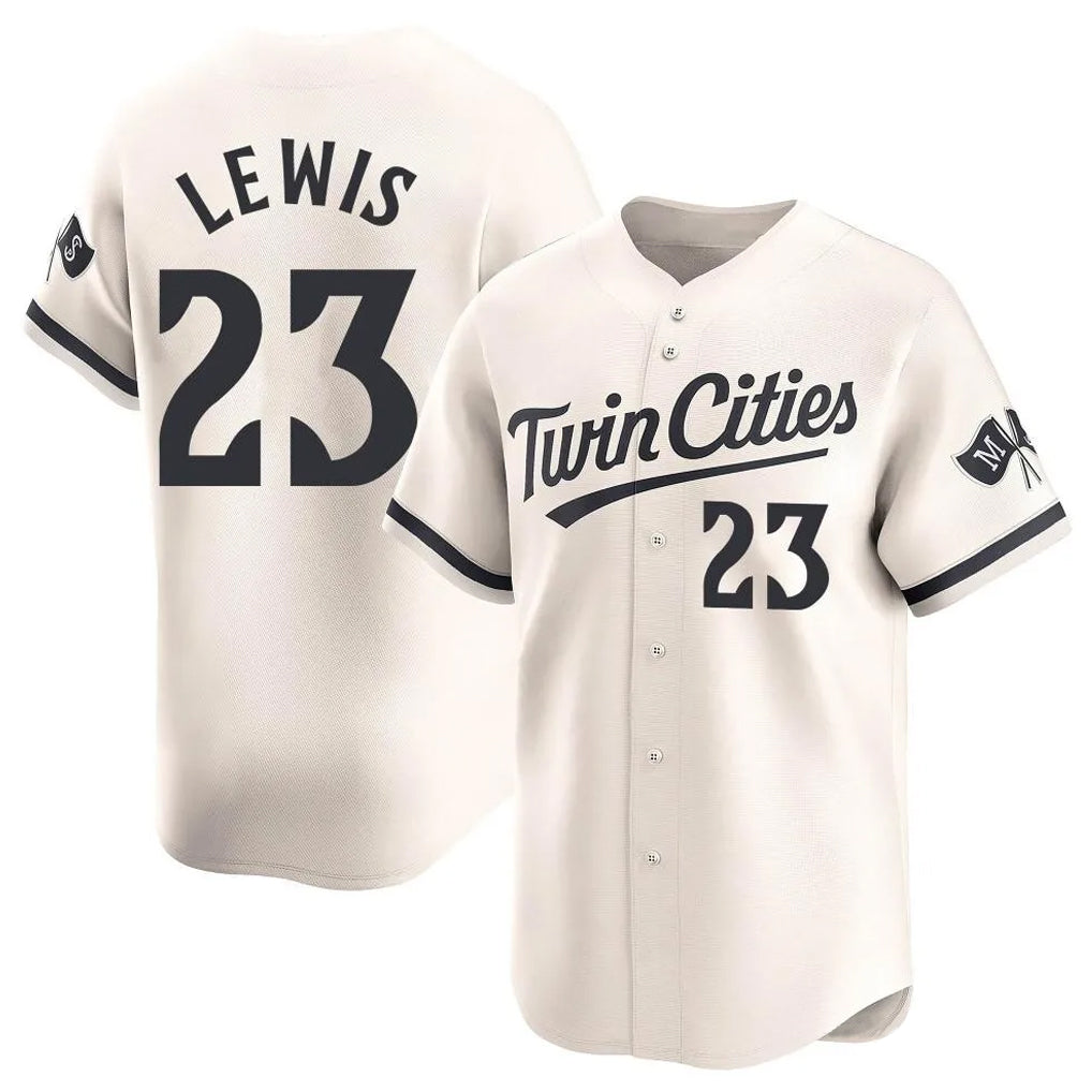 M.Twins #23 Royce Lewis Player Cream Home Limited Fdoa Stitched Jerseys