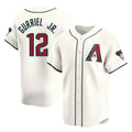 A.Diamondbacks #12 Lourdes Gurriel Jr Player Cream Limited Home Game Gdoa Stitched Jerseys