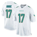 M.Dolphins #17 Trey Moore Player White Home Game Gdoa Stitched Jerseys