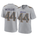 M.Vikings #44 Josh Metellus Player Gray Atmosphere Fashion Home Game Gdoa Stitched Jerseys