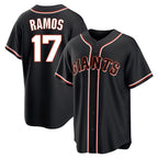 SF.Giants #17 Heliot Ramos Player Black Fashion Out Home Limited Fdoa Stitched Jerseys