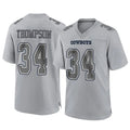 D.Cowboys #34 Jalen Thompson Player Gray Atmosphere Fashion Home Game Gdoa Stitched Jerseys