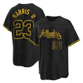 A.Braves #23 Michael Harris II Player Black Snake Skin City Home Game Gdoa Stitched Jerseys