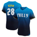 P.Phillies #28 Alec Bohm Player Blue City Connect Home Limited Elite Fdoa Stitched Jerseys