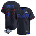 T.Blue Jays #47 Addison Barger Player Black 2025 World Series City Connect Fdoa Stitched Jerseys