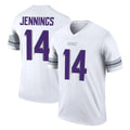 M.Vikings #14 Jauan Jennings Player White Alternate Legend Home Game Gdoa Stitched Jerseys